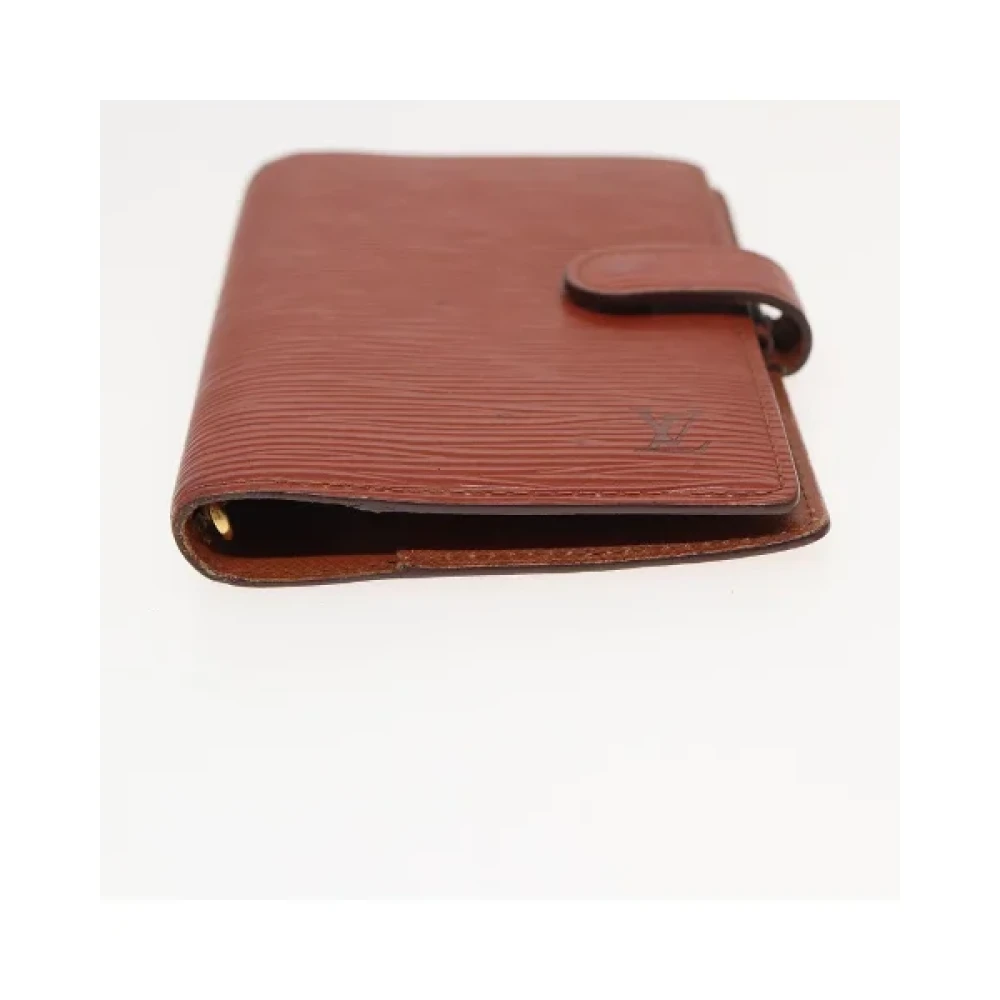 Louis Vuitton Vintage Pre-owned Leather home-office Brown Dames