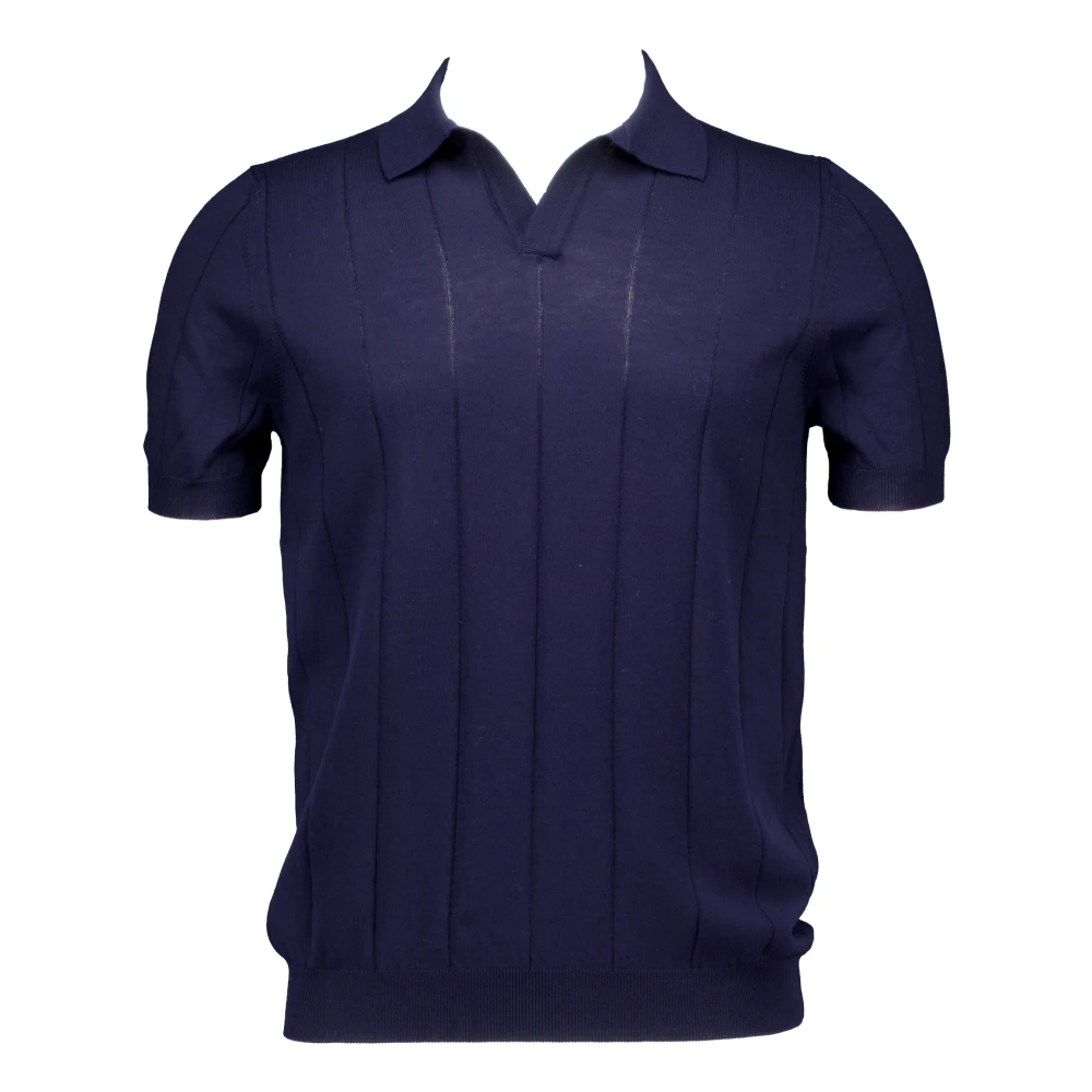 Gran Sasso Donkerblauwe Polo Shirt Blue Heren