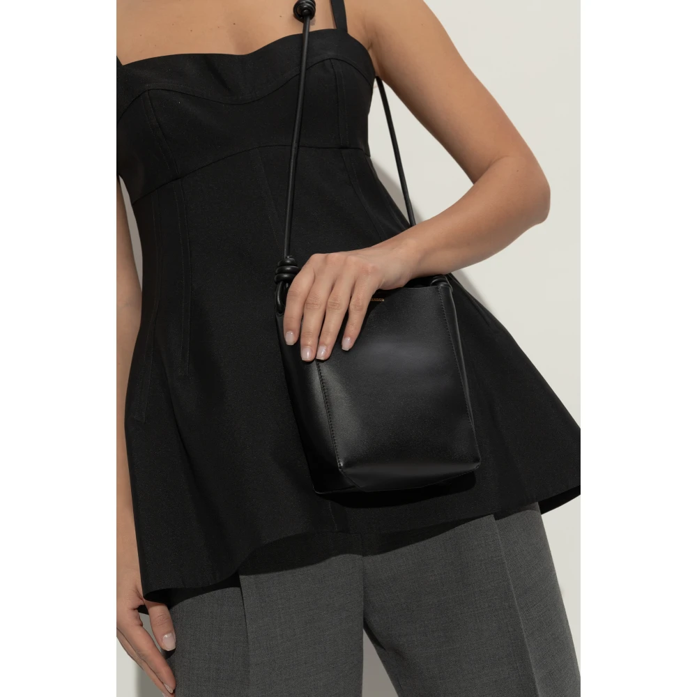 Jil Sander Schoudertas Black Dames
