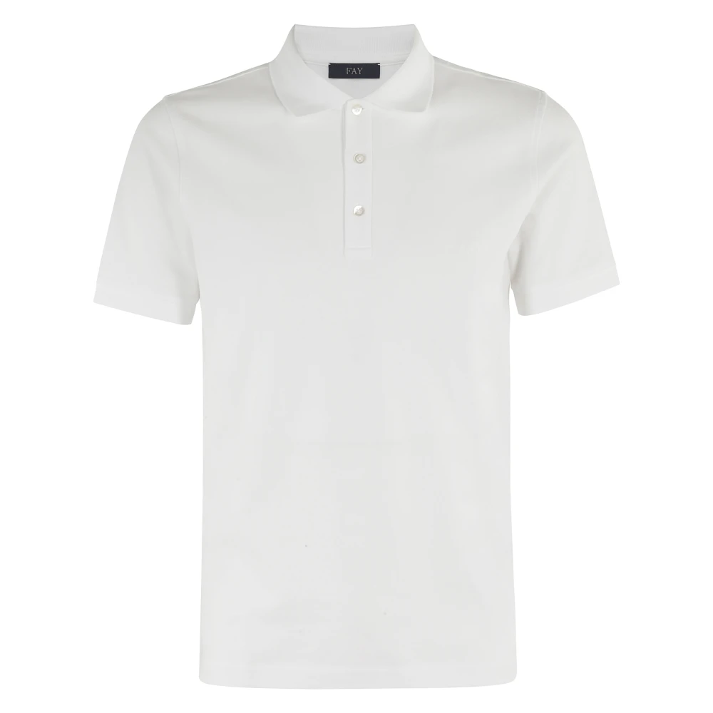 Fay - Tops > Polo Shirts - White - Fay - Modalova
