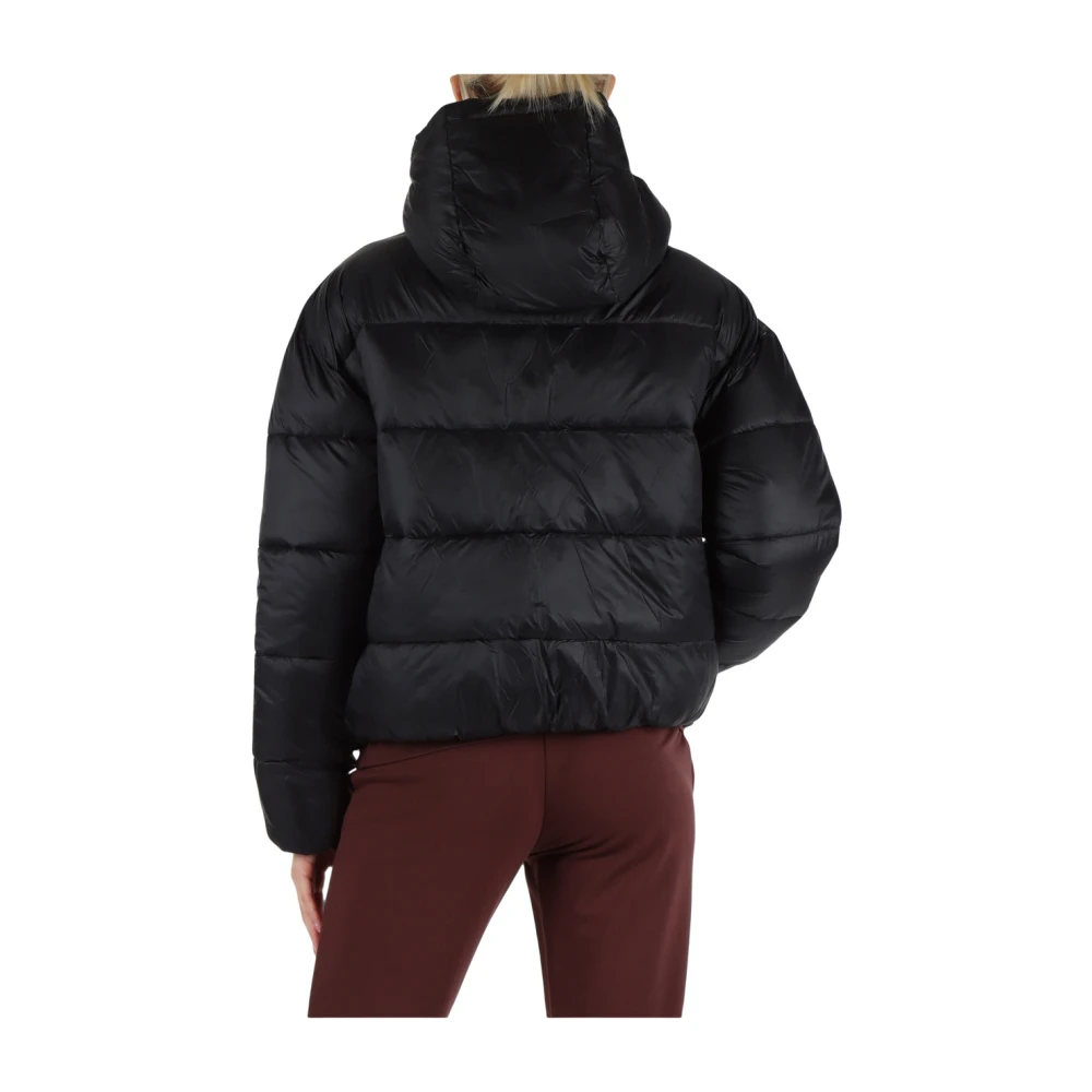 Emporio Armani EA7 Gewatteerde Calidum 7 jas met Thermore vulling Black Dames