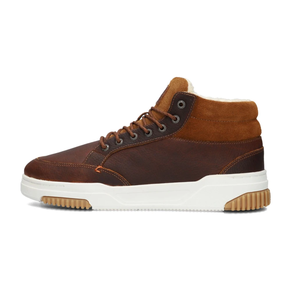 HUB Heren Hoge Sneakers Mark 2.1 Heren Schoenen Bruin