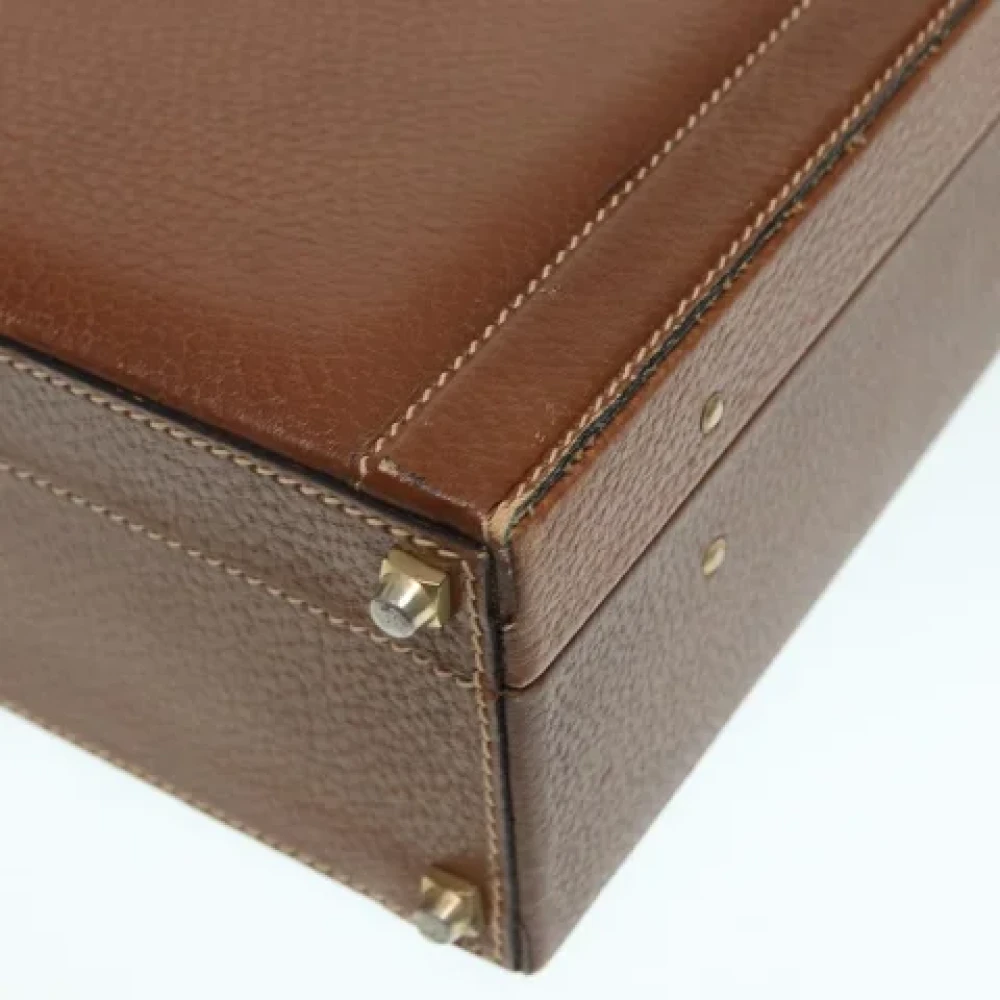 Loewe Pre-owned Leather briefcases Brown Dames