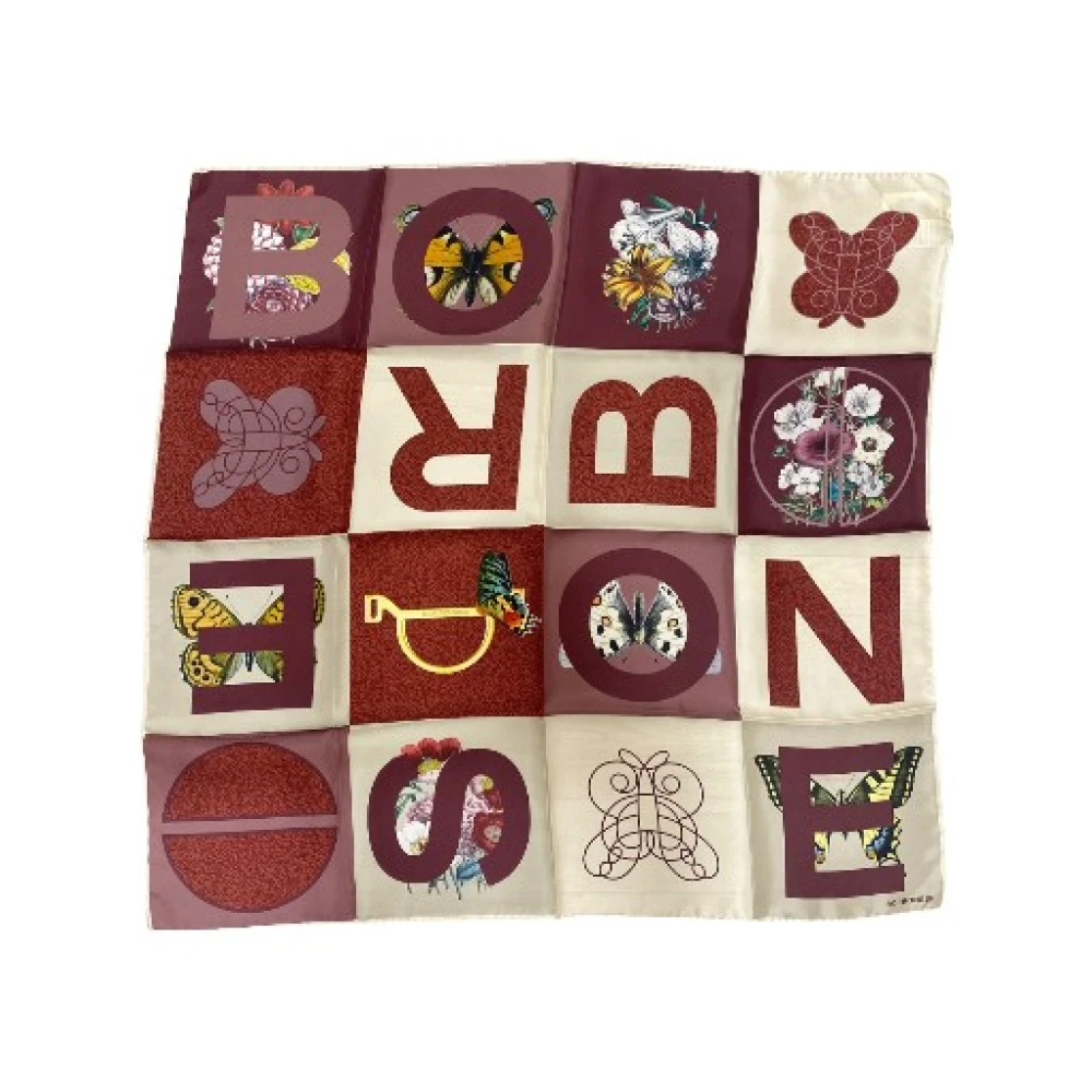 Borbonese Women's Multicolor Silk Scarves, One Size, Foulard Color Block 90X90