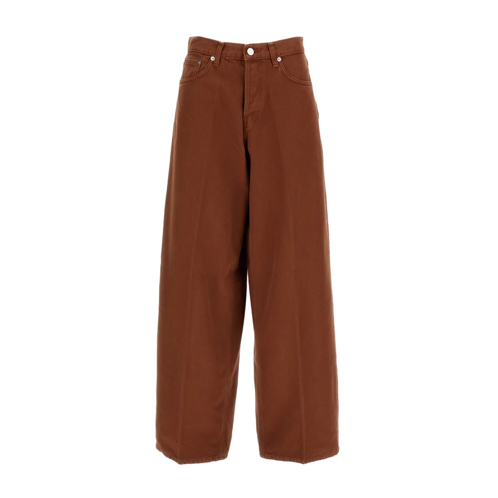 Haikure Brown Wide Jeans, Female, W28, Wide Jeans