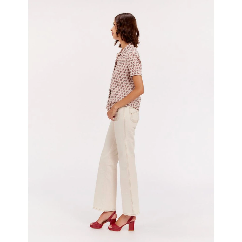 Ines De La Fressange Paris Gedrukte Linnen Blouse Multicolor Dames