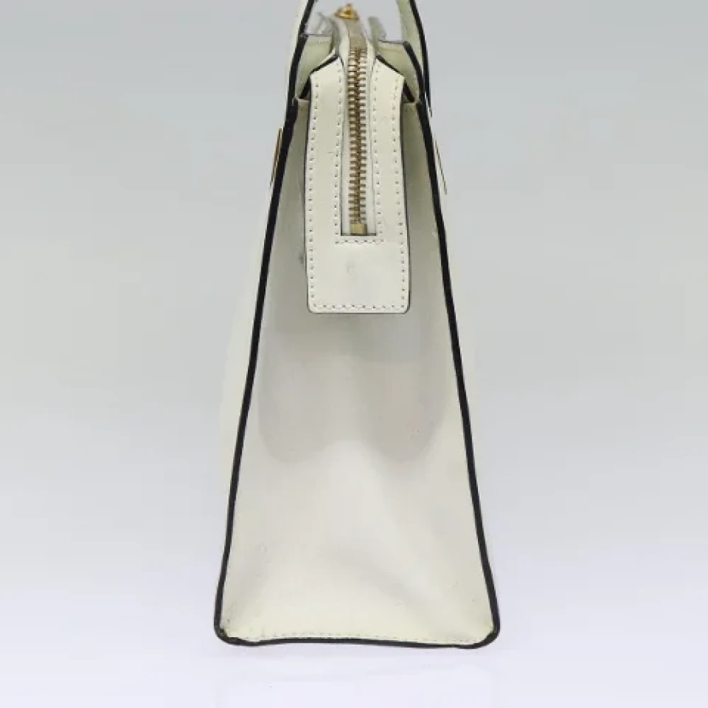 Celine Vintage Pre-owned Leather handbags White Dames
