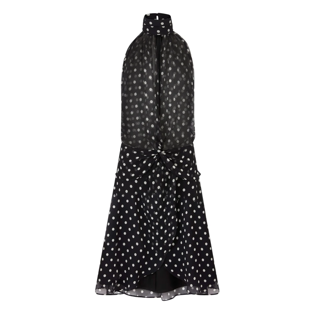 Nina Ricci Halterjurk MET Strik Black Dames