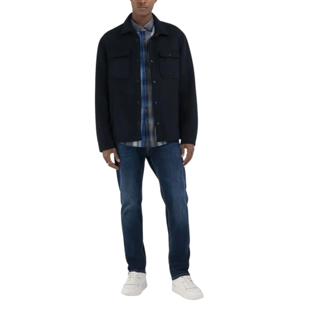 Replay Light Jacket Blue Heren