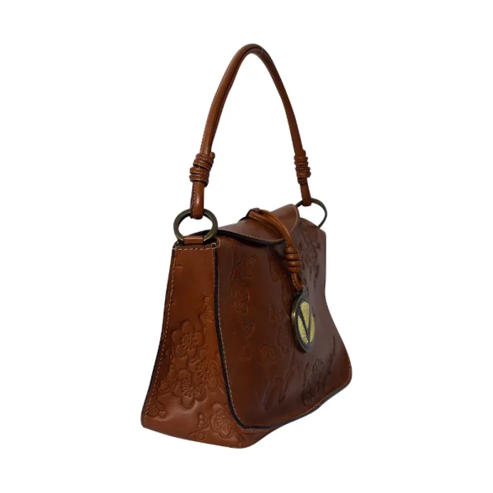 Valentino Vintage Pre-owned Leather handbags Brown Dames