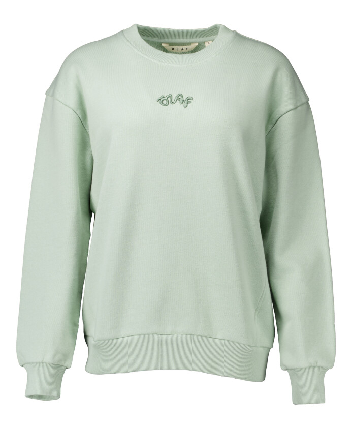 handtekening-logo-crewneck-sweater-in-lichtgroen