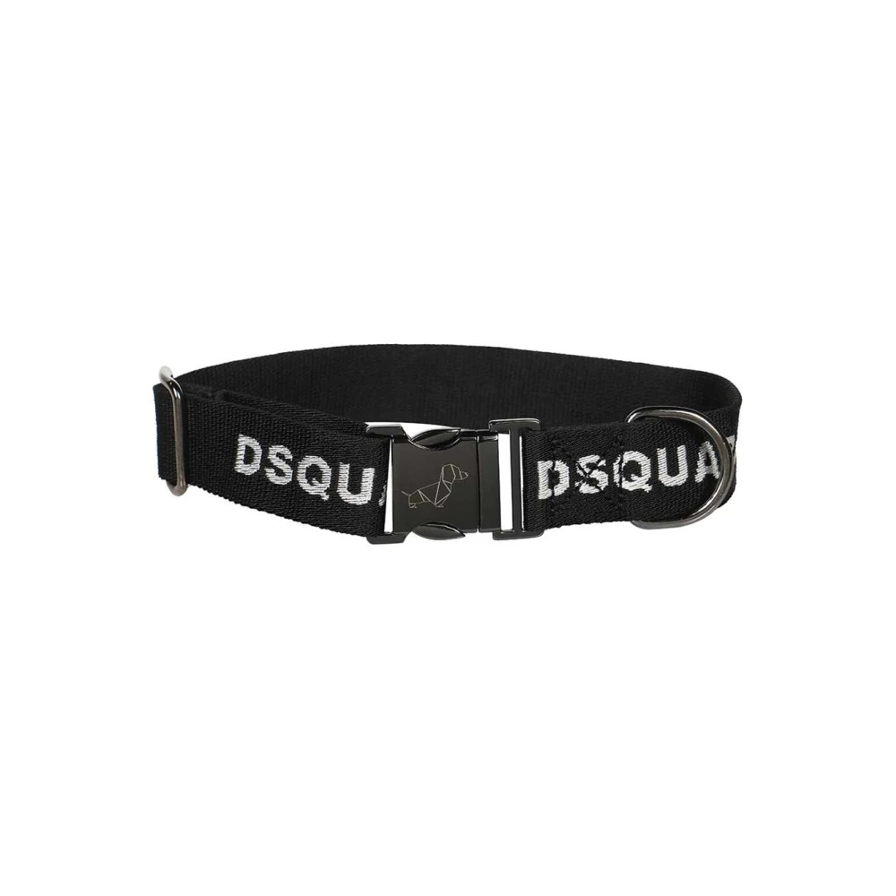 Dsquared2 Montreal Hondenhalsband Poldo x D2 Black Unisex