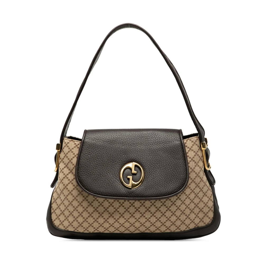 Gucci Vintage Donna Marrone Pre-Owned, Taglia Unica, Used,