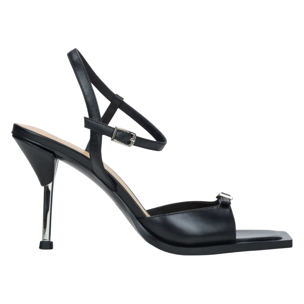 Estro Black High Heel Sandals, Female, 6 Uk, Stiletto Sandals