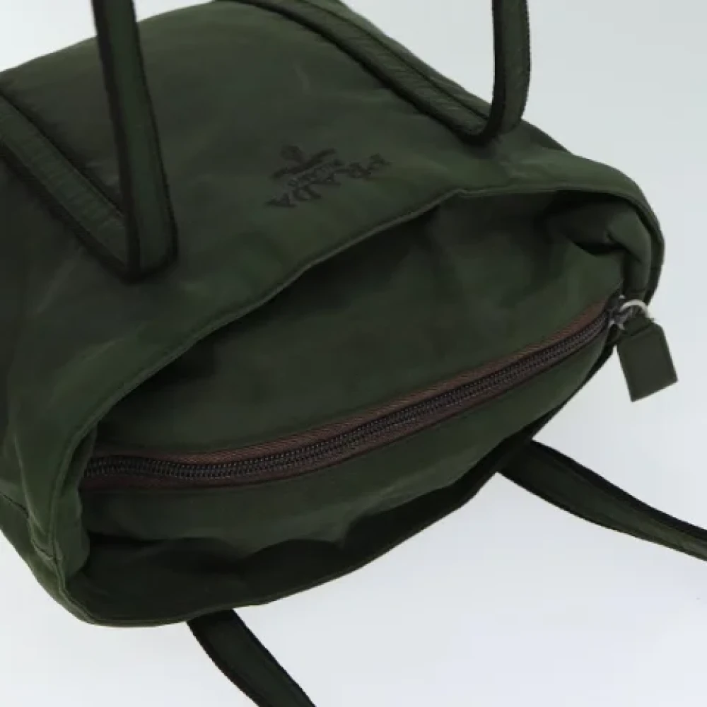 Prada Vintage Pre-owned Fabric prada-bags Green Dames