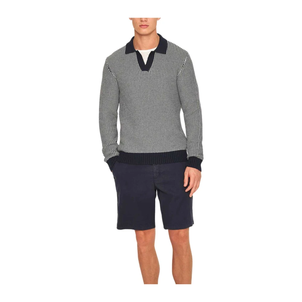 Orlebar Brown Katoenen keper nachtblauwe broek Blue Heren