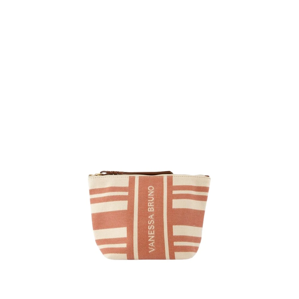 Vanessa Bruno Katoenen Pouch Bruin Bordeaux Cognac Brown Dames