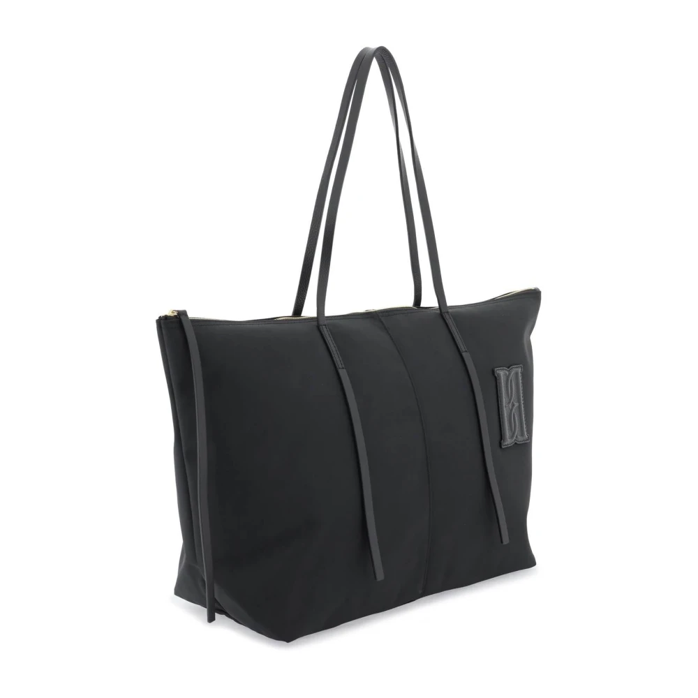 By Malene Birger Gerecyclede Techno Stof Tote Tas By Herenne Birger Black Dames