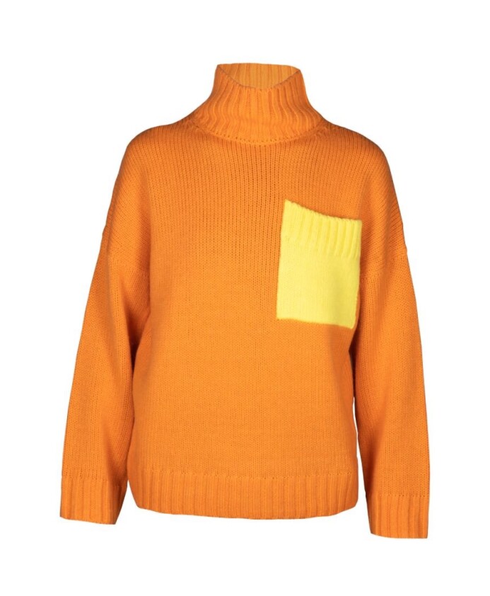 pull-col-roule-a-poche-contrastee