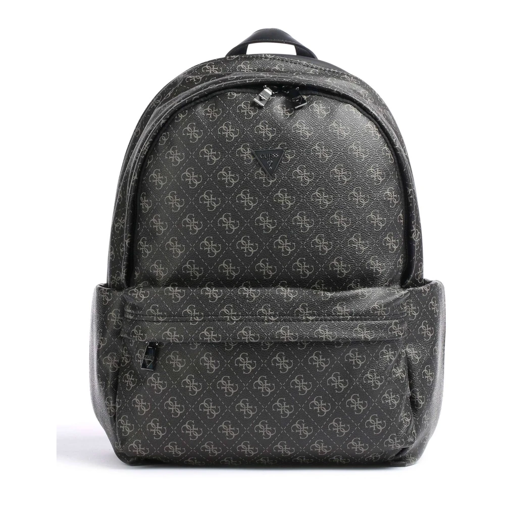 Guess Stijlvolle Zwarte Rugzak met Laptopvak Black Unisex