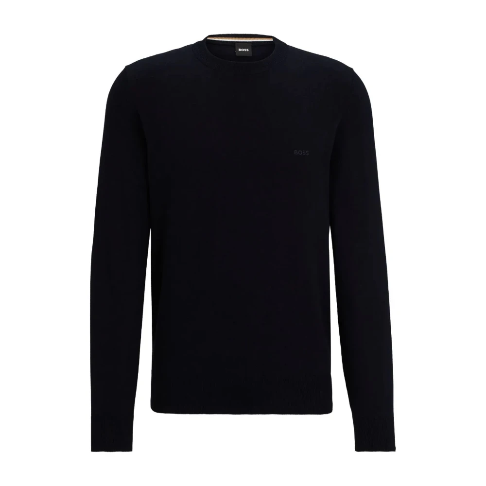 Hugo Men's Blue Knitwear - Round-Neck Knitwear - S - Knitwear
