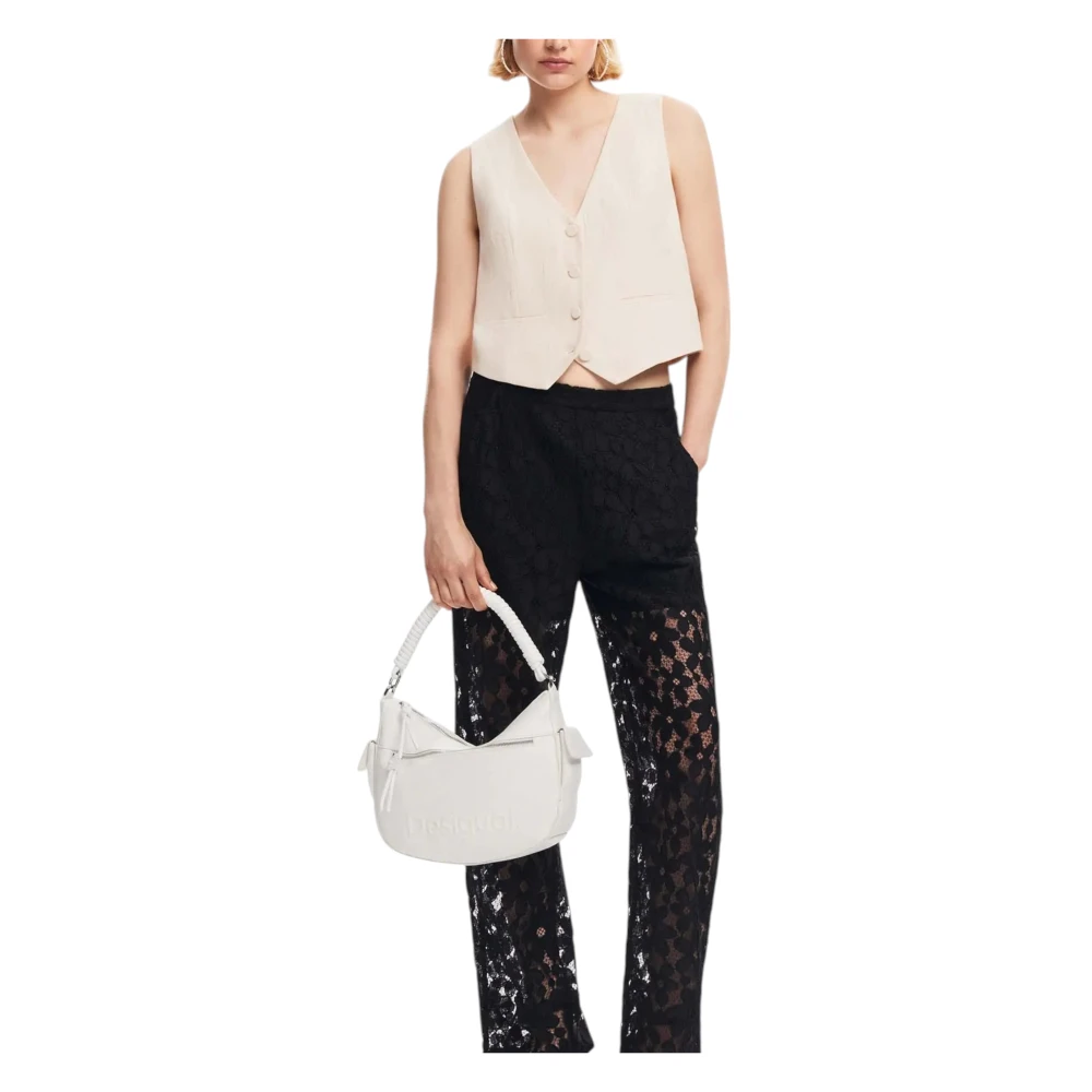 Desigual Lente Zomer Dames Middelgrote Tas Collectie White Dames