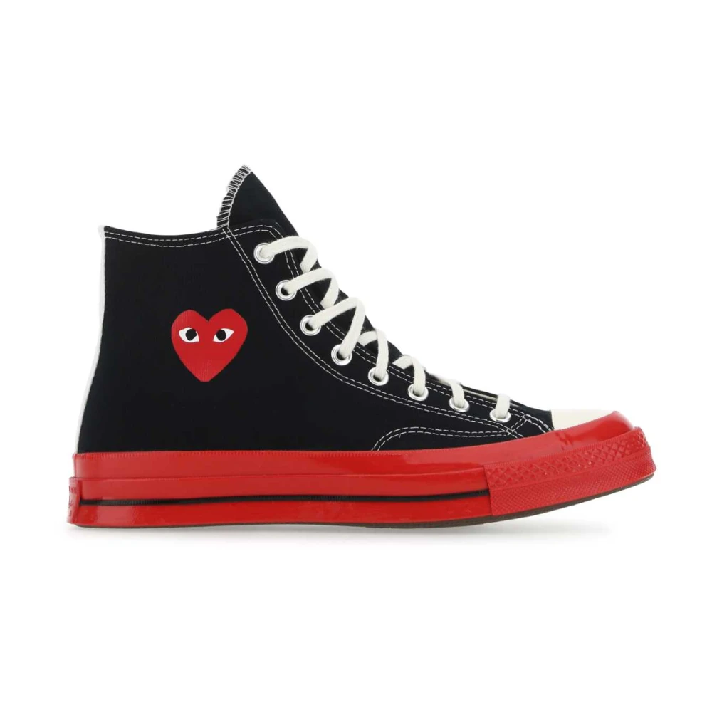 Comme des Garçons Play Sole Chuck 70 High Top Heren Schoenen Zwart