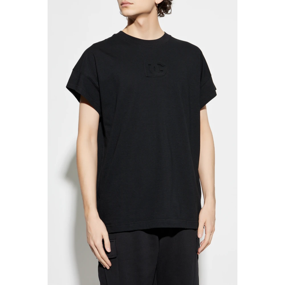 Dolce & Gabbana T-shirt met logo Black Heren