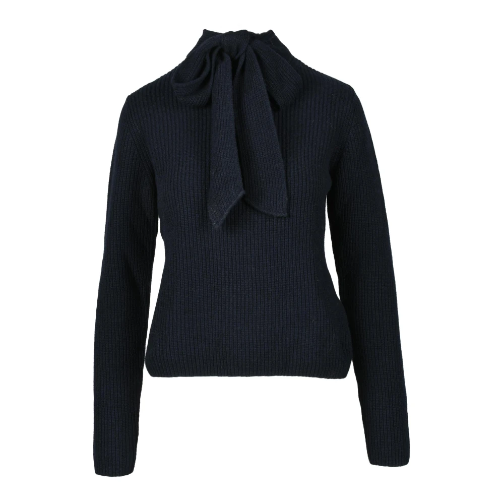 Ballantyne Wollen Gebreide Trui Blue Dames