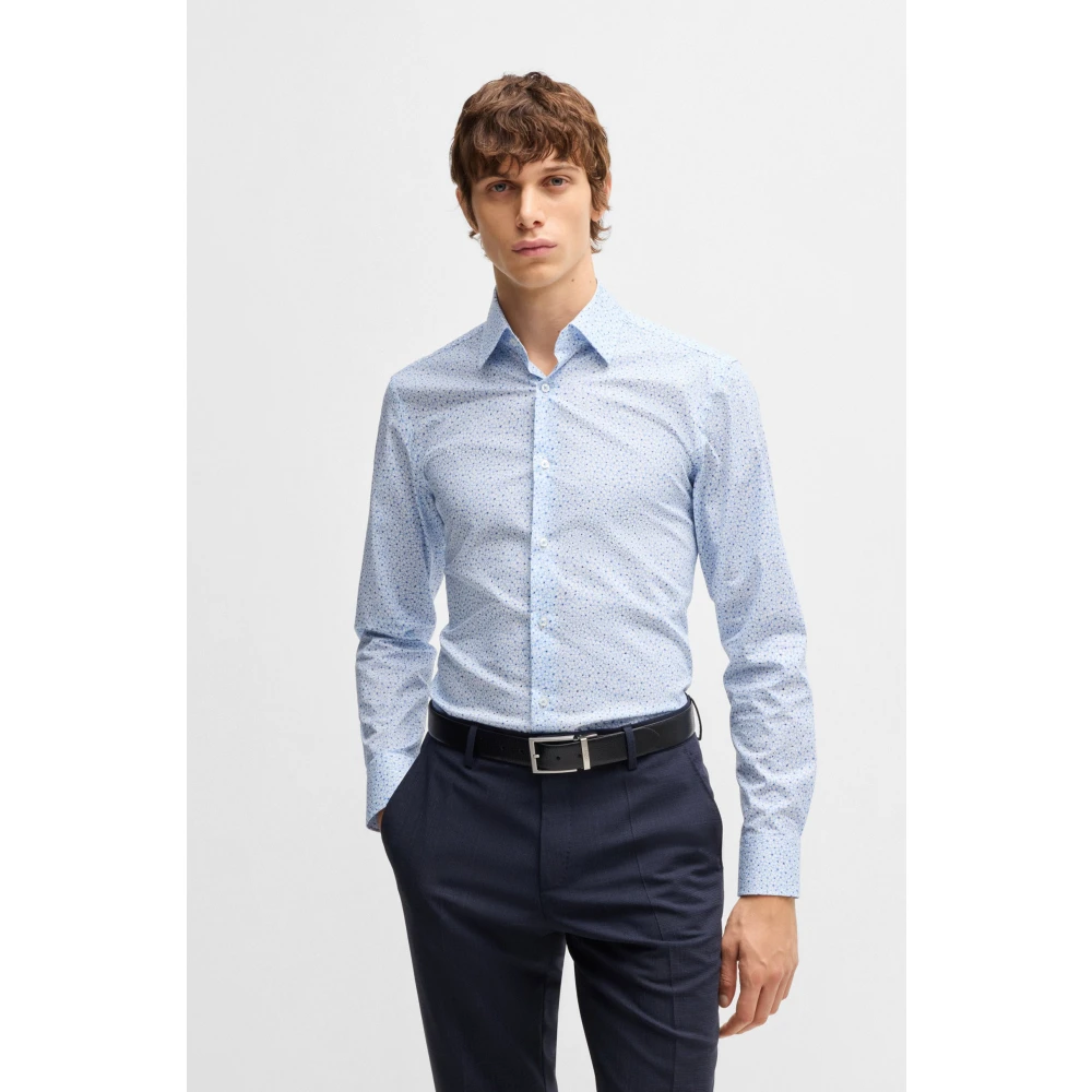 Hugo Boss Herenoverhemd Blue Heren