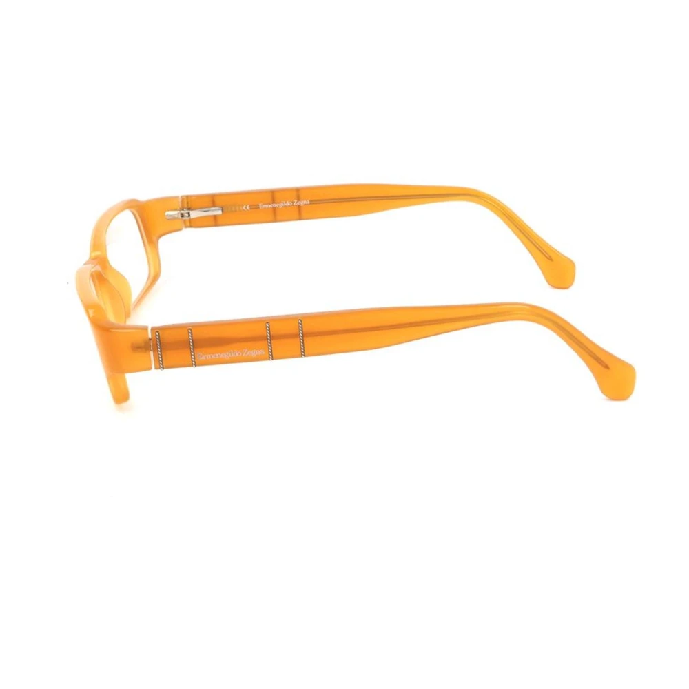 Ermenegildo Zegna Gele Plastic Frame Unisex Bril Yellow Unisex