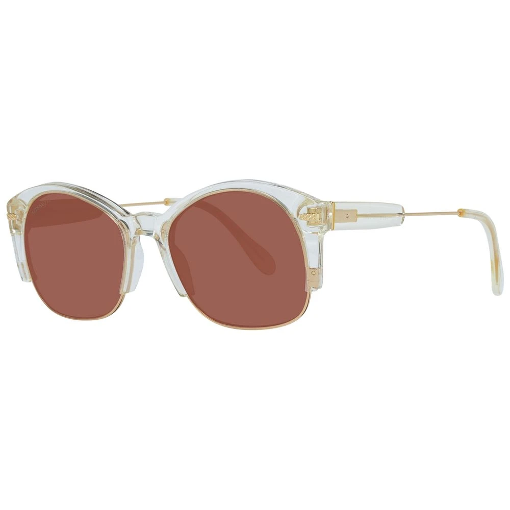 Serengeti Unisex Gold Round Polarized Sunglasses