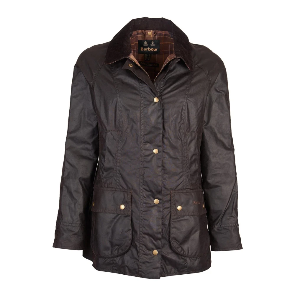 Barbour Classic Beadnell Wax Jacket Black Dames