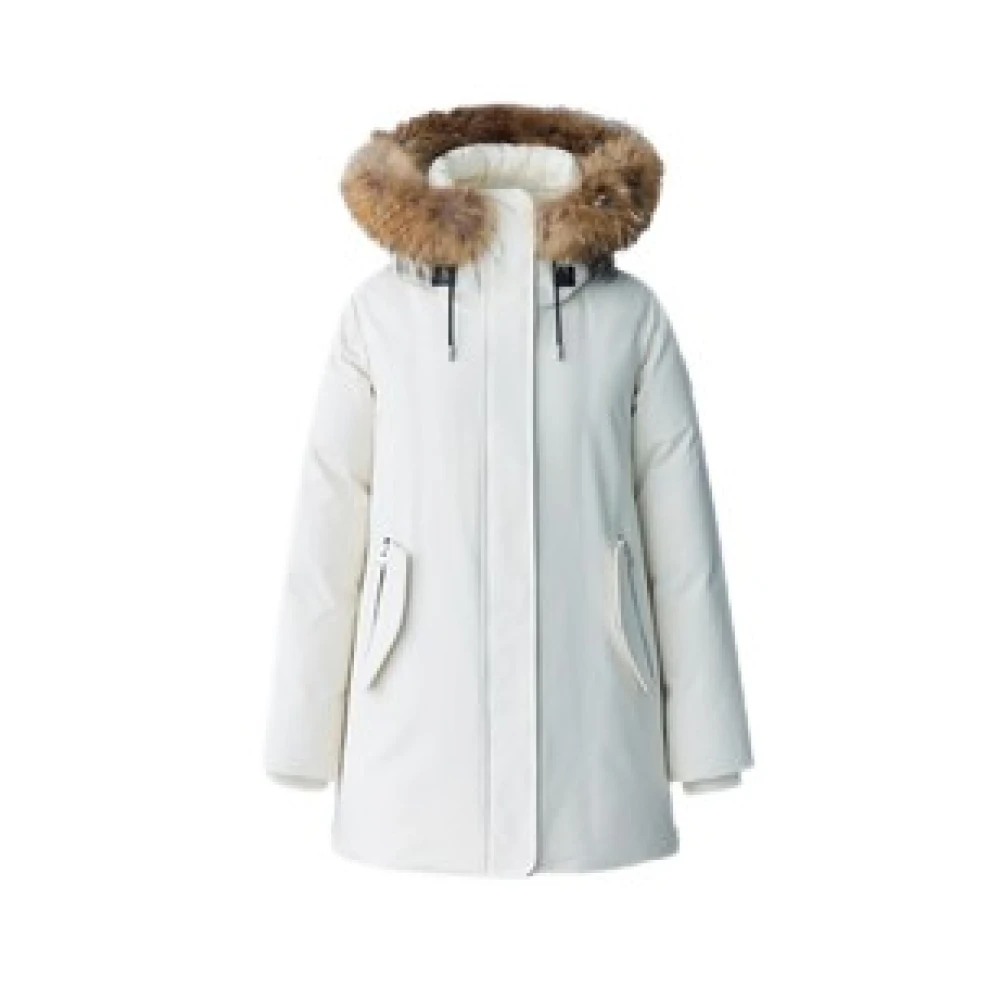 Mackage Parka Kinslee Crème White Dames