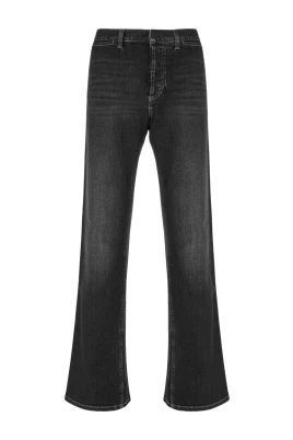 Bomullsdenimbyxor med Web