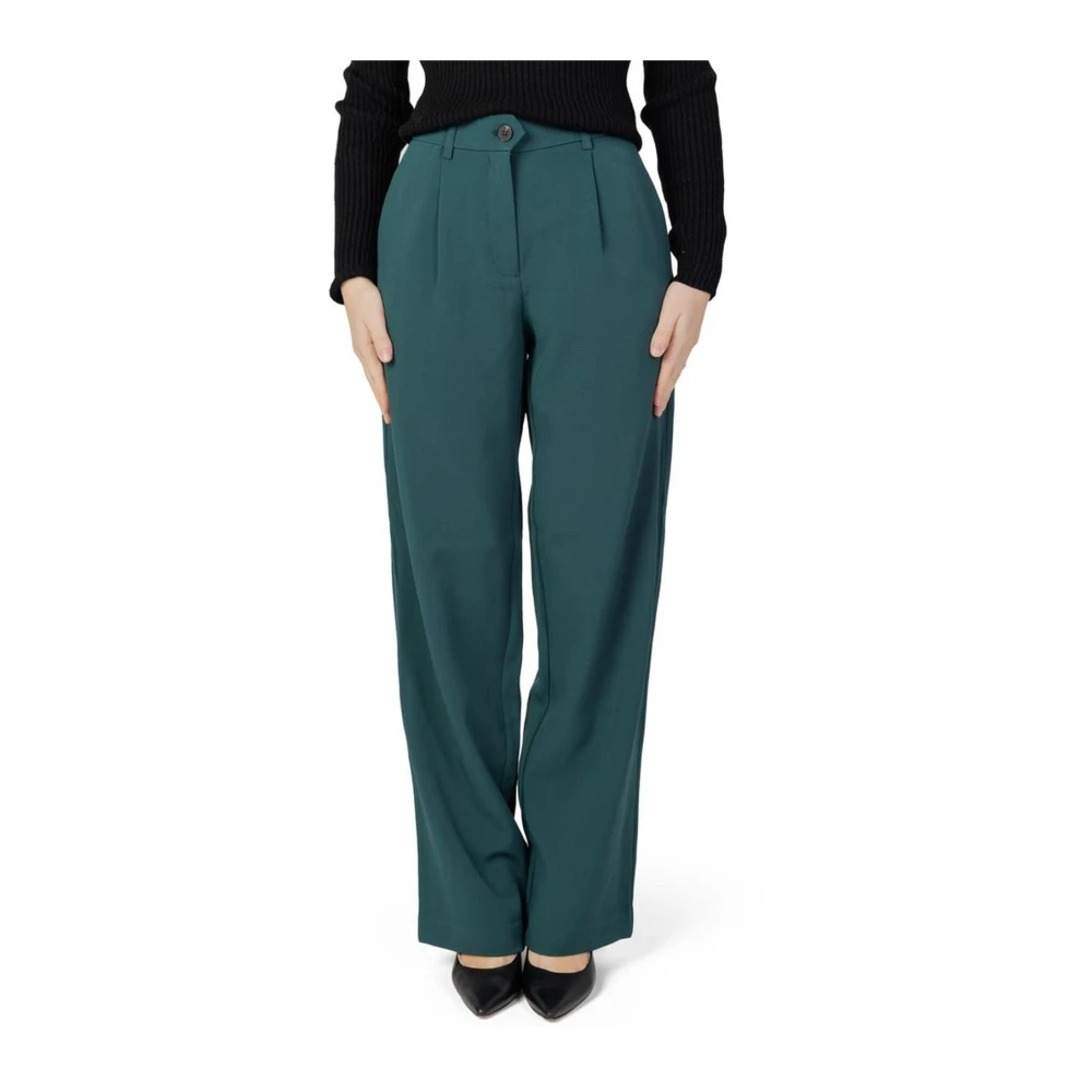 Vila Bootcut Broek voor Vrouwen Green Dames