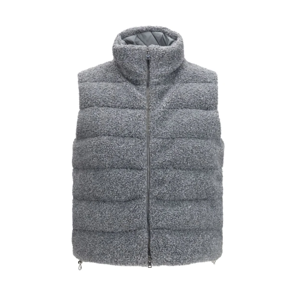 Herno Gray Polyester Sleeveless Jacket - IT42 | L - Image 2