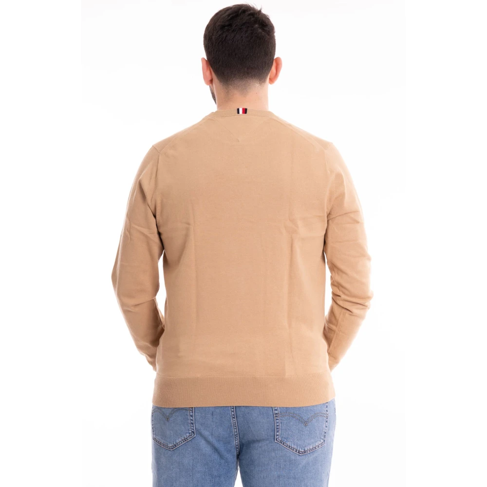 Tommy Hilfiger Retro Crew Neck Sweater Beige Heren