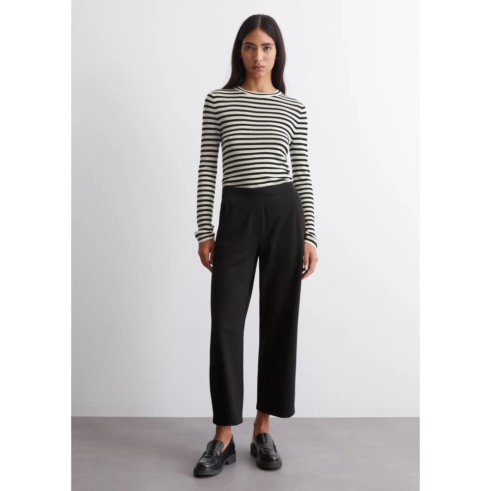 Marc O'Polo Jerseybroek normaal ingekort Black Dames