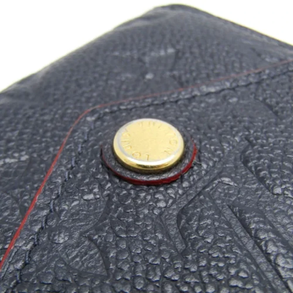 Louis Vuitton Vintage Pre-owned Leather wallets Blue Dames