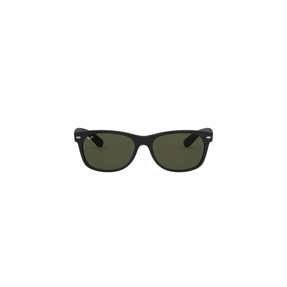 Ray-Ban Unisex Black Rectangle Rubber Green Sunglasses - Image 9