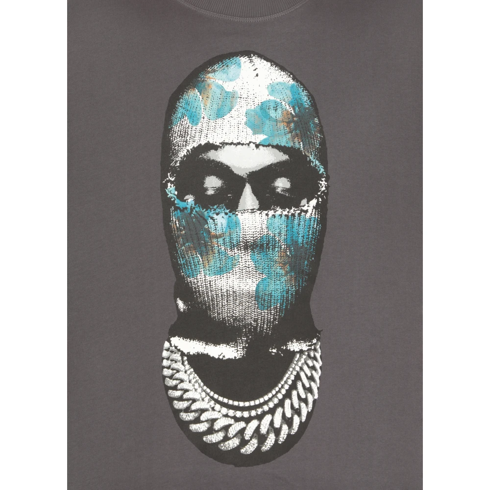 IH NOM UH NIT Grijze Katoenen Sweatshirt met Petali Print Gray Heren