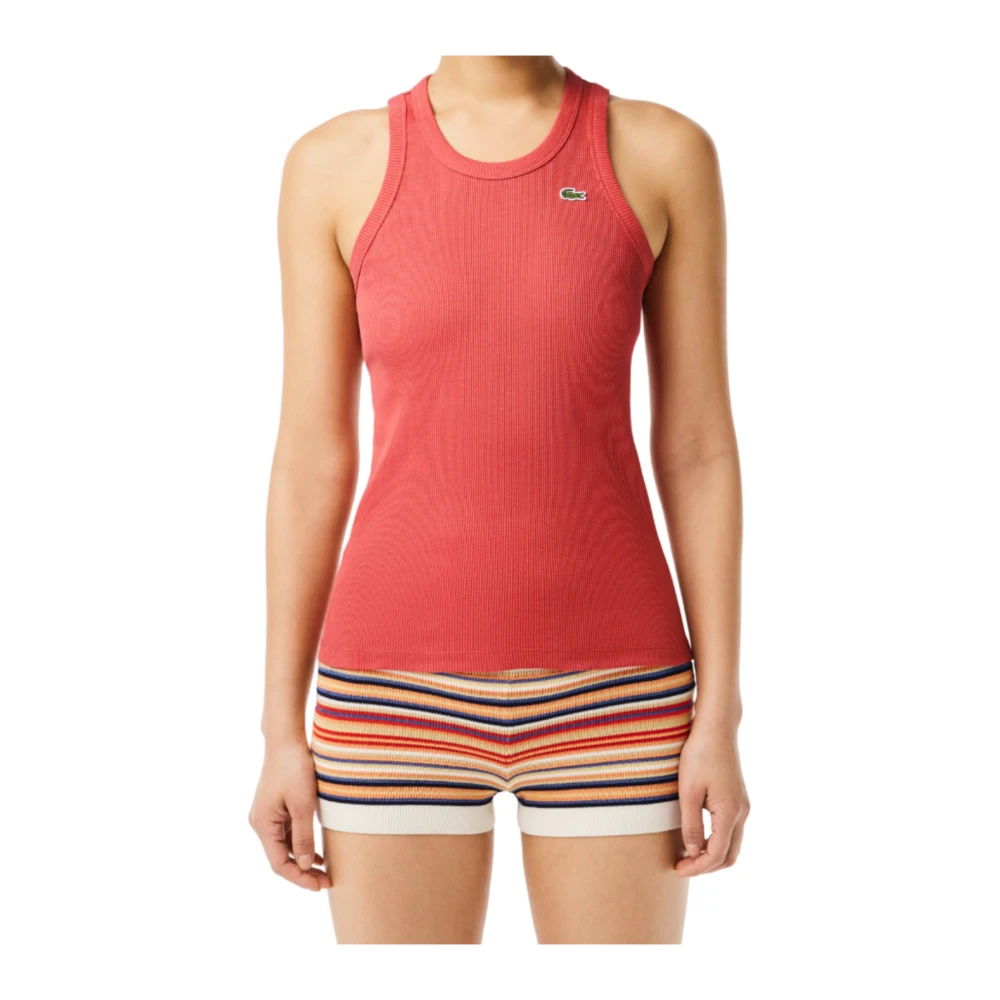 Lacoste Roze T-shirts en Polos Pink Dames