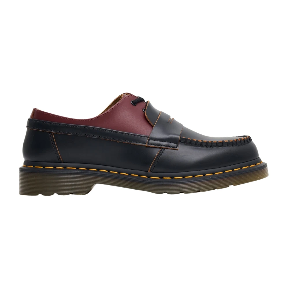 Dr. Martens Läder Mash-Up Loafers med Rå Kant Black, Herr