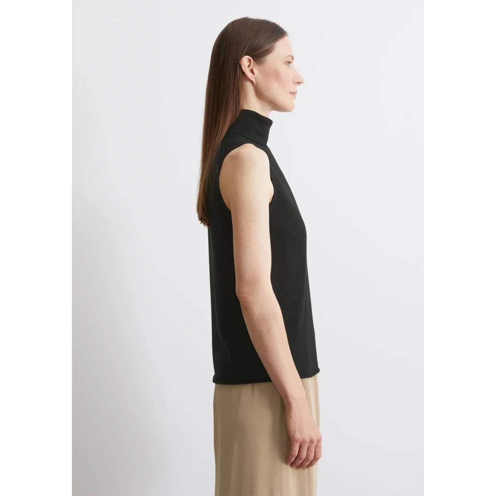Marc O'Polo Reguliere fijngebreide trui Black Dames