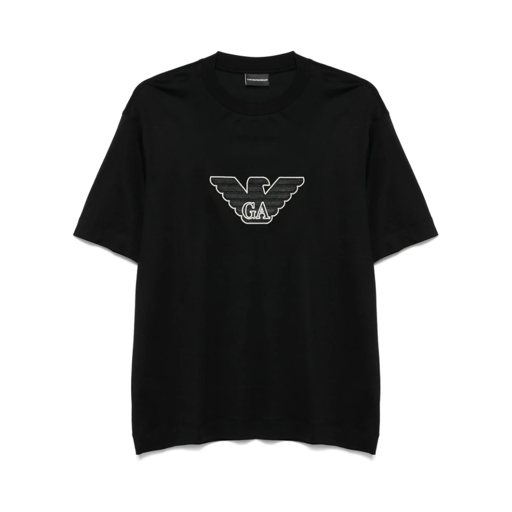 Emporio Armani Zwart Crew Neck T-shirt Black Heren