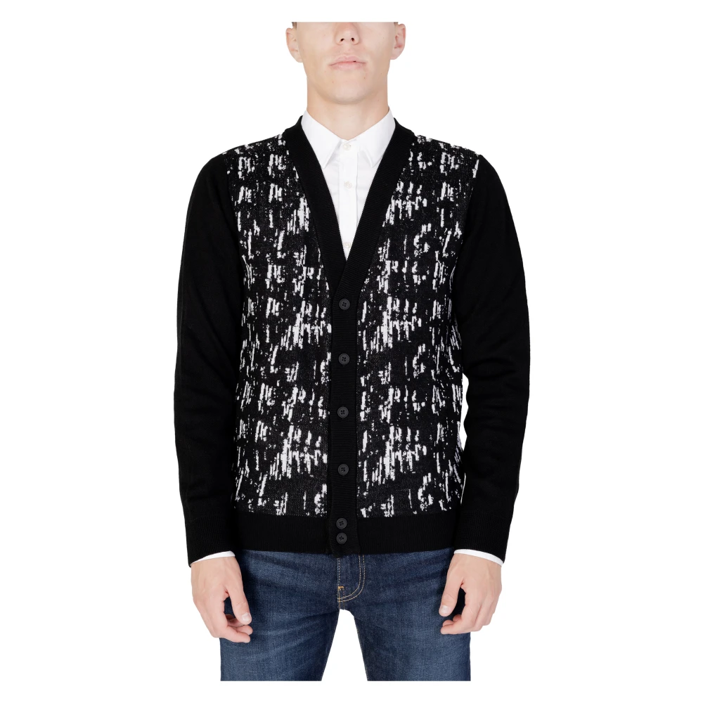 Antony Morato Men's Black Cardigan Regular Fit Autumn/Winter Collection