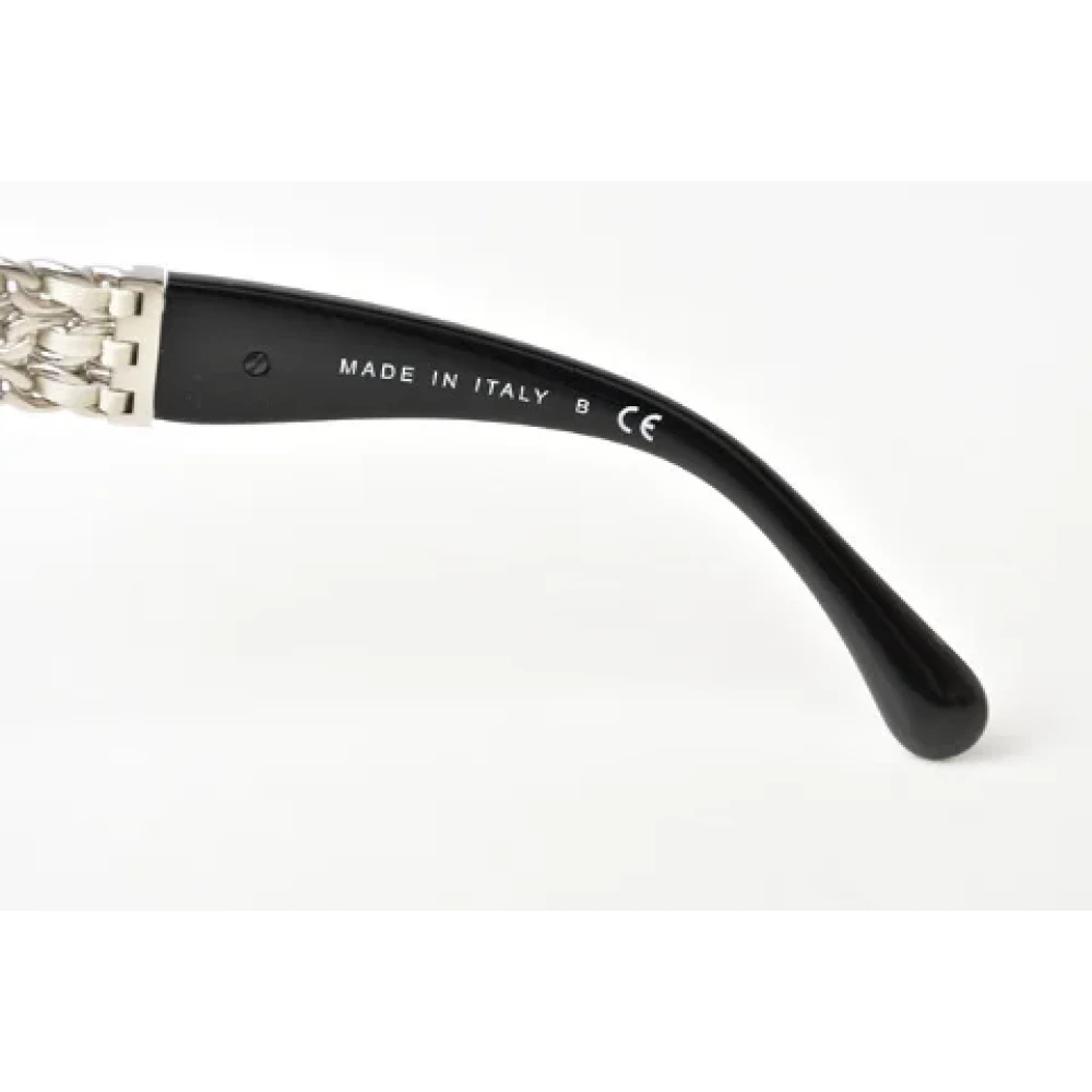 Chanel Vintage Pre-owned Plastic sunglasses Black Dames