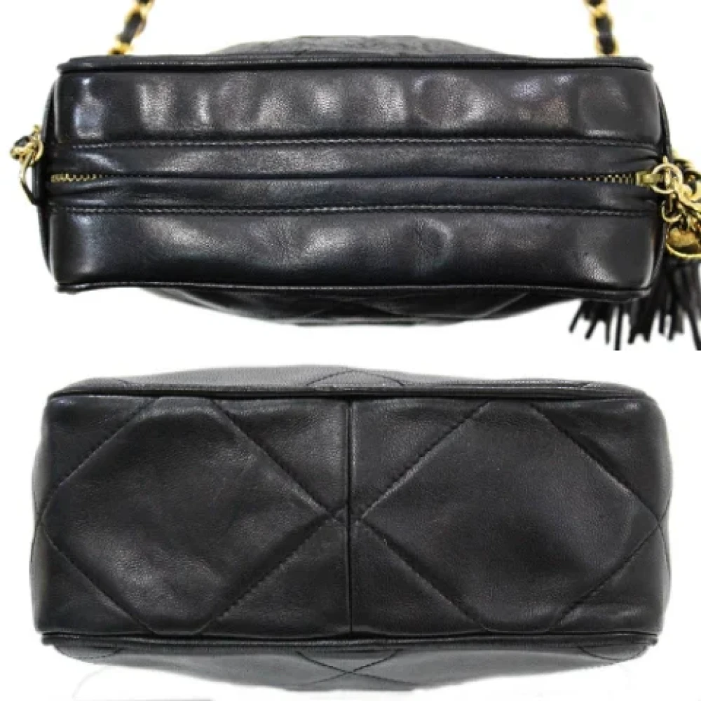 Chanel Vintage Pre-owned Leather shoppers Black Dames