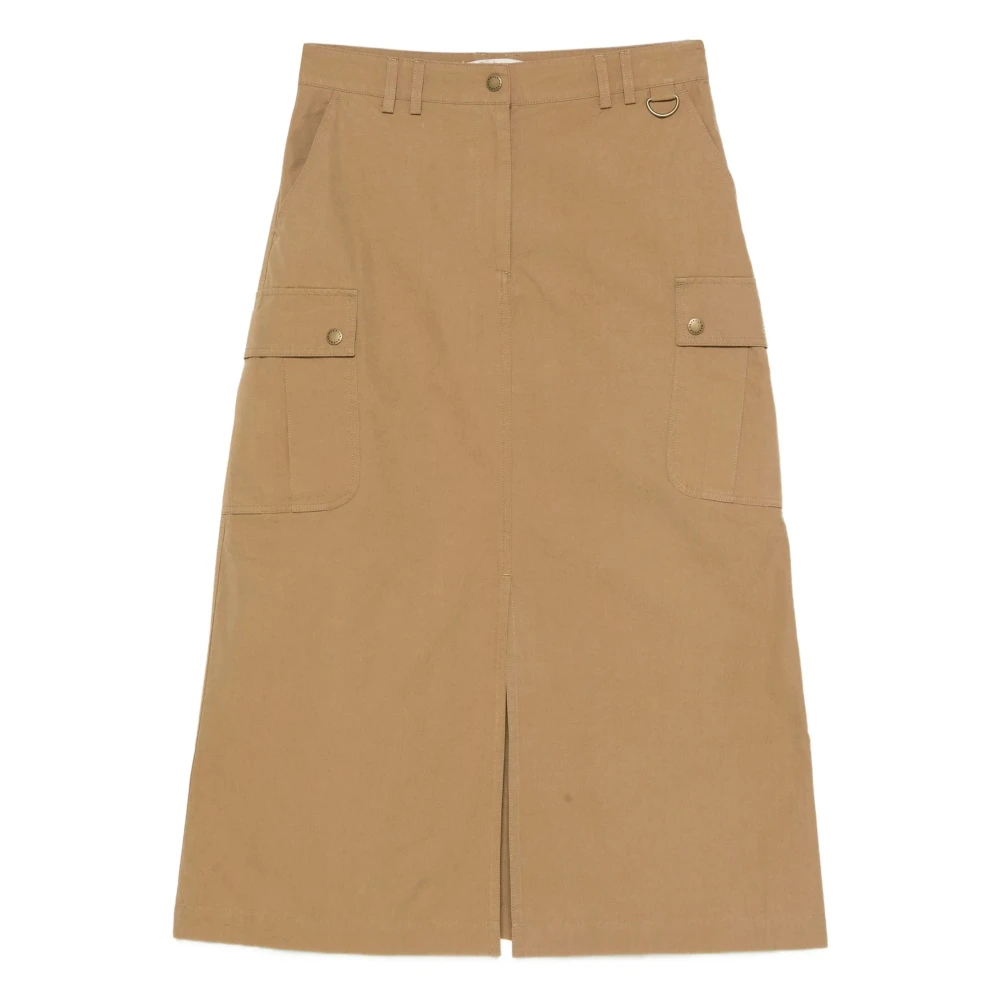 Barbour Women's Green Midi Skirts, M, Gwen Cargo Skirt